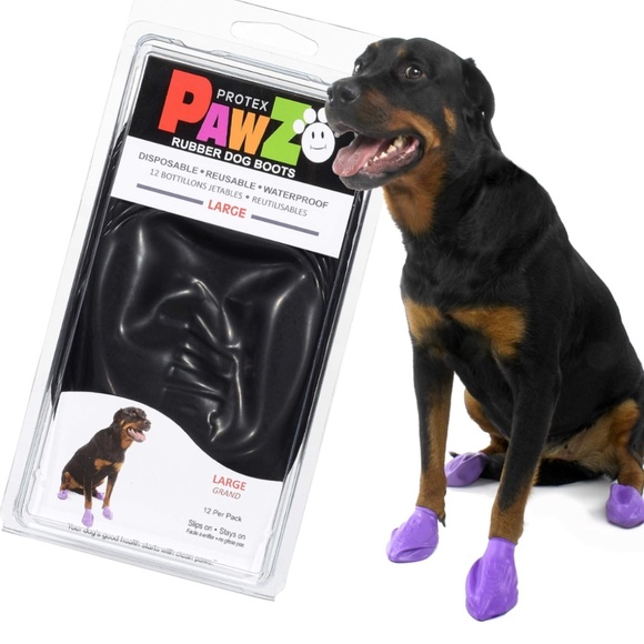 PAWZ Other - PawZ Dog Boots Black Size Large Set of 12 NEW